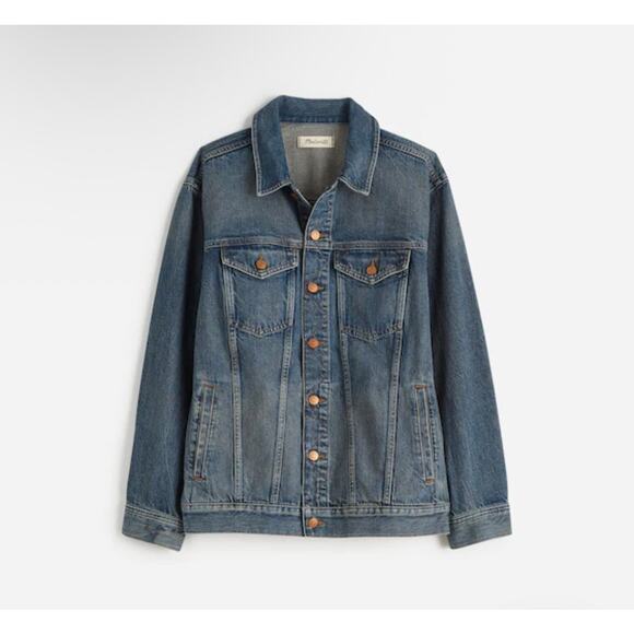 Madewell Button-Front Denim Jacket in Charleston Wash size Medium - Picture 1 of 9